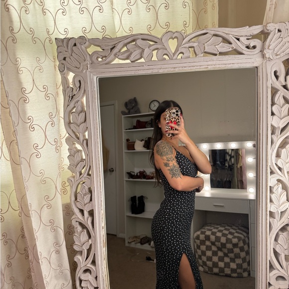 Abercrombie & Fitch Black and White Midi Dress - Picture 2 of 2